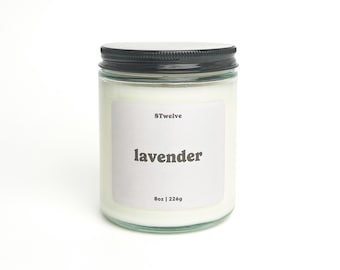 Lavender Candle | Coconut Soy Wax Candle with Essential Oils