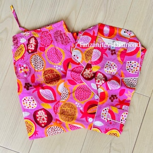 Hand Block Print Cotton Pajama Set: Women&#39;s Lightweight Loungewear