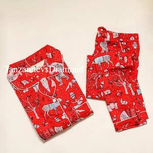 Hand Block Print Cotton Pajama Set: Jaipuri Floral Loungewear
