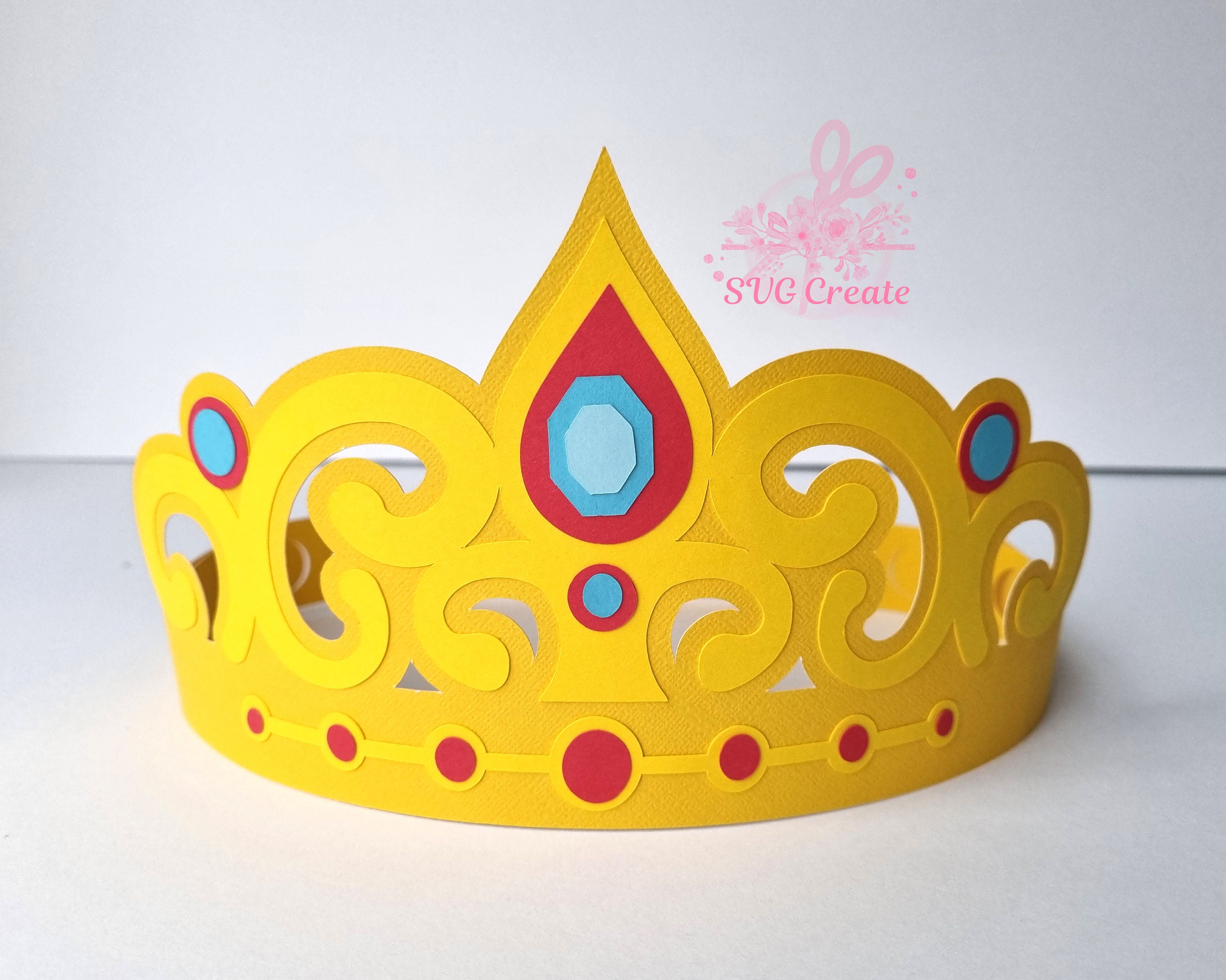 Paper Crown Svg Tiara Svg Queen Crown Svg King Crown Pdf - Etsy