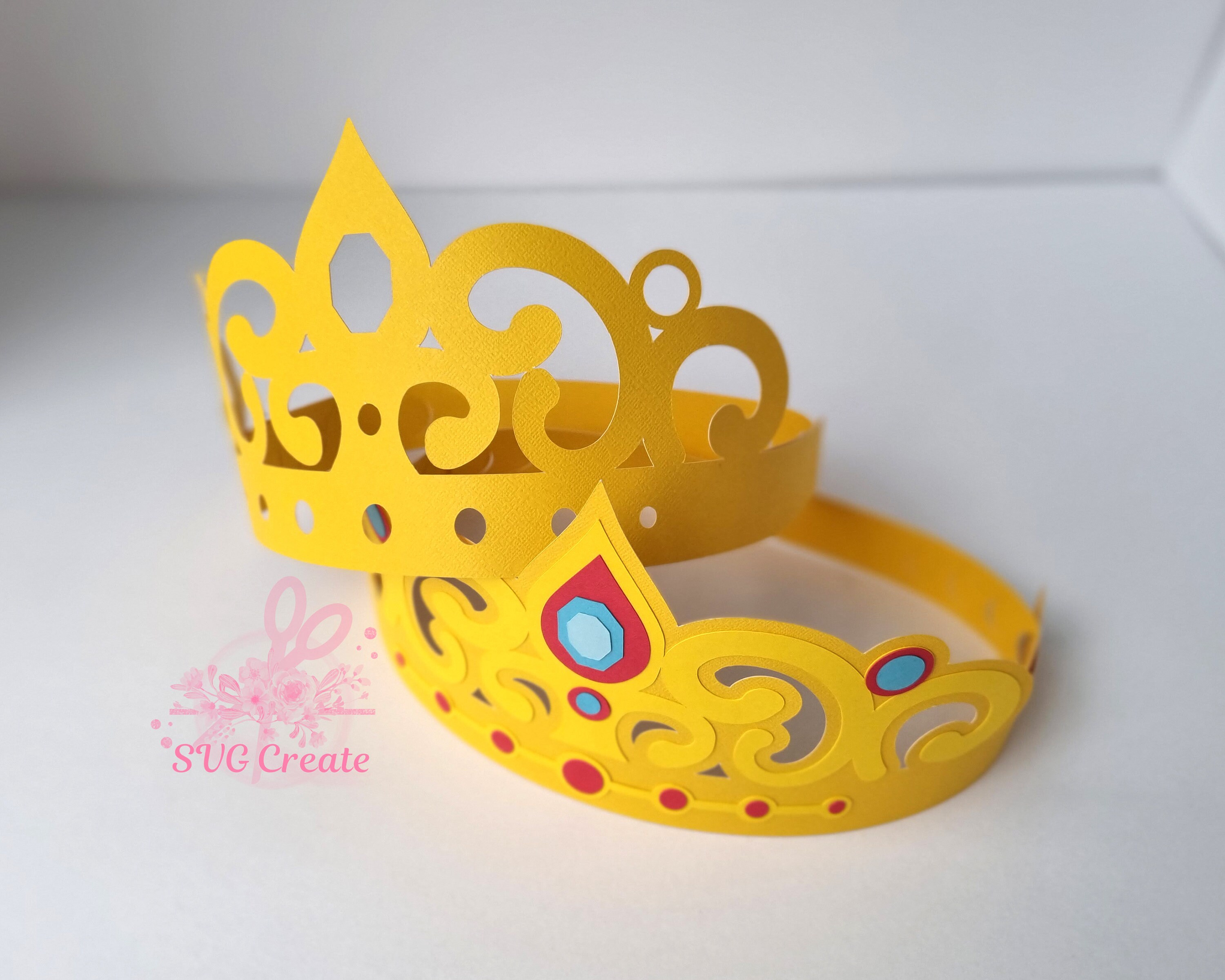 Paper Crown Svg Tiara Svg Queen Crown Svg King Crown Pdf - Etsy
