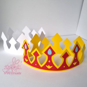 Paper Crown Svg Tiara Svg King Crown Pdf Template Birthday Crown Svg Paper Crown Svg Tiara Svg King Crown Pdf Template Birthday Crown Svg