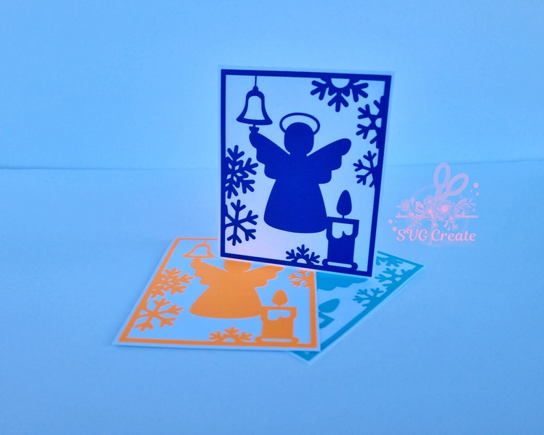 Christmas card angel diy