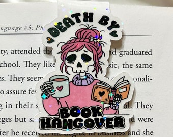 Book Hangover Bookmark | Holographic Magnetic Bookmark | Spooky Bookmark | Gifts For Readers | Reader Gifts | Bookish | Page Saver Marker