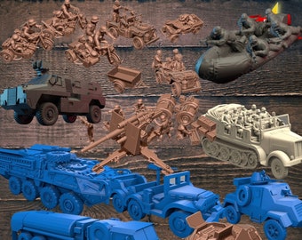 Pack  war vehicles stl files for 3D printing , instant download drive link, pack stl,