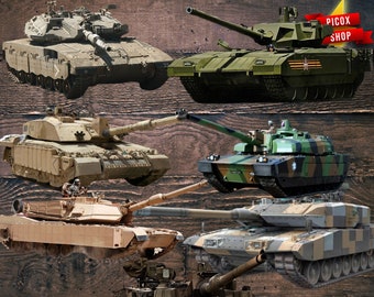Pack  Tanks stl files for 3D printing , instant download drive link, pack stl, T14, Leopard 2A, Merkava, Leclerc and more