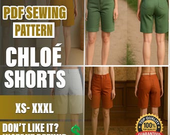 PDF Shorts Sewing Pattern  | XS–XXXL | Beginner Sewing Pattern | a4-a0 pattern | Women Shorts Pattern  | Elastic Shorts Sewing Pattern