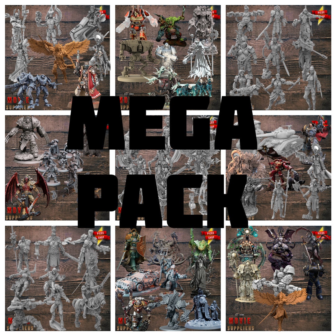 Pack WARHAMMER 40K Stl Files for 3D Printing, Miniatures, RPG ...