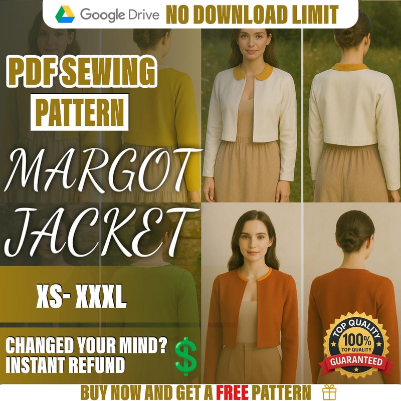 Crop Jacket Pattern - Etsy