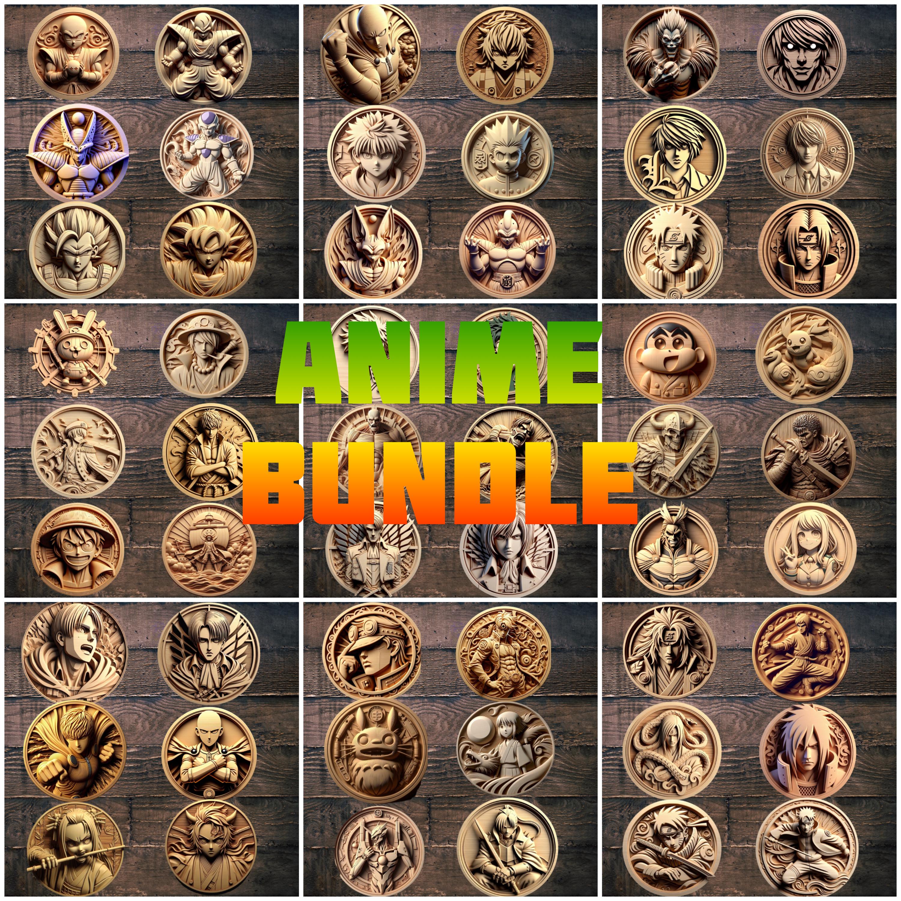 3D CNC Router STL Mega Bundle, Animals, Anime, Cartoons, Games - Etsy