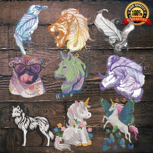 PACK ANIMALS EMBROIDERY desings for embroidery machines, Embroidery files package, Embroidery Design bundle,Pes , Dst, Jef, Exp, Emb