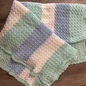 Crocheted Multicolor Baby Blanket