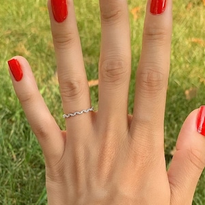 Winding Roads Band - Snake Band - Twisted Band Ring - Cute Snake Band Ring - Minimalist Ring - Stacking Band - Stackable Ring - Gift For Her