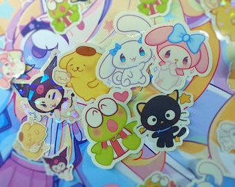 Kawaii Sanrio-Inspired Sticker Set | Waterproof Vinyl Laptop Decals
