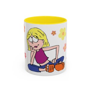 Y2K Nostalgia Coffee Mug | Retro Cartoon Inspired Mug | Lizzie McGuire 2000s Aesthetic Gift | Cute Nostalgic Coffee Cup | Millennial Gift image 2