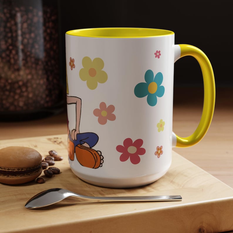 Y2K Nostalgia Coffee Mug | Retro Cartoon Inspired Mug | Lizzie McGuire 2000s Aesthetic Gift | Cute Nostalgic Coffee Cup | Millennial Gift image 10