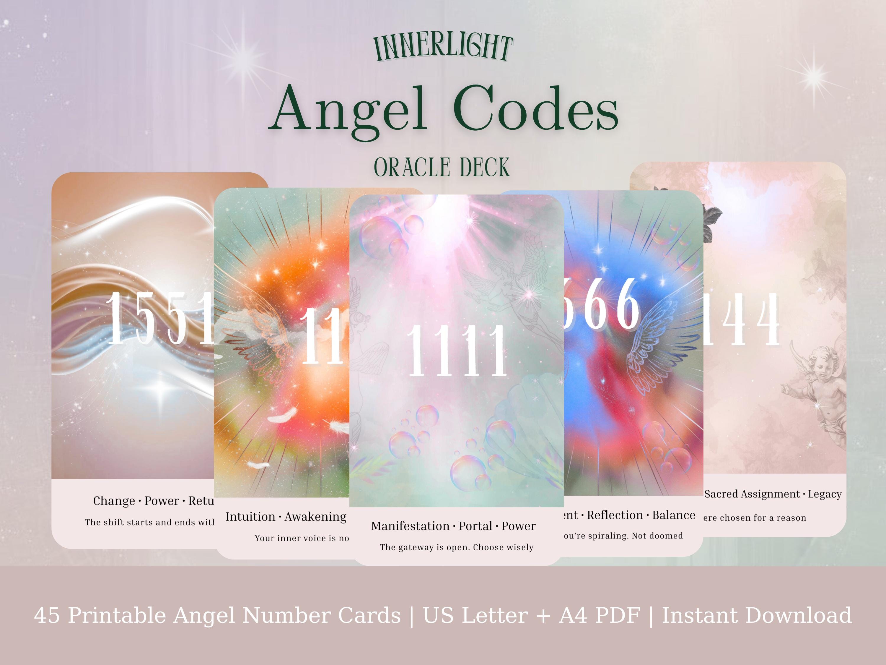 Angel Number Messages Oracle Deck - Etsy