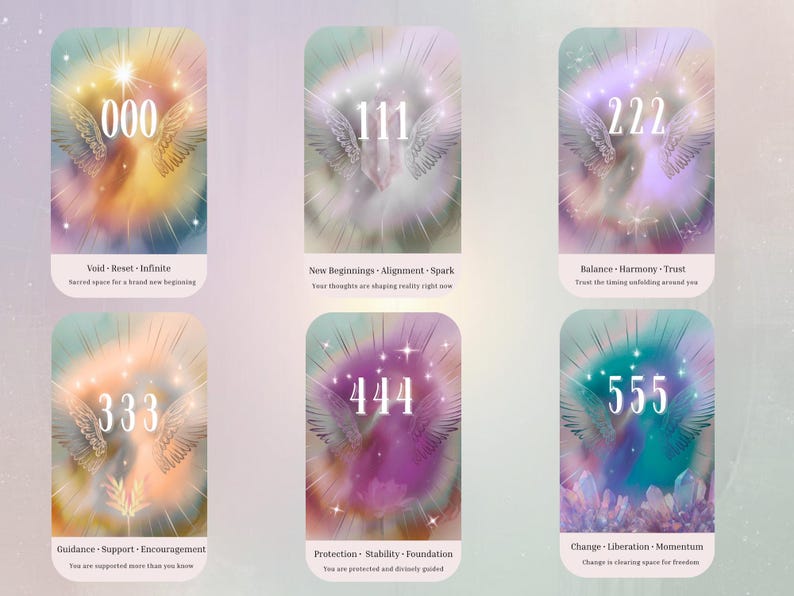 Innerlight Angel Codes Oracle Deck | 45 Spiritual Angel Number Cards ...