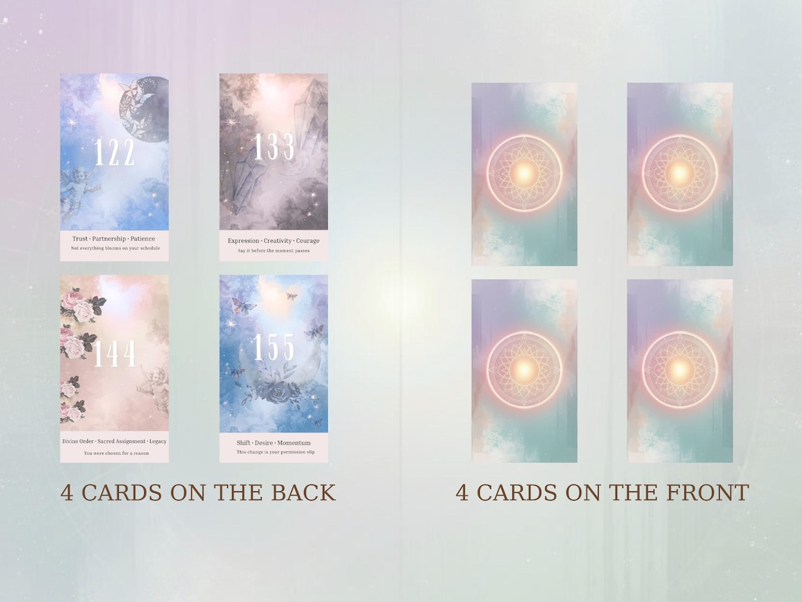 Innerlight Angel Codes Oracle Deck | 45 Spiritual Angel Number Cards ...