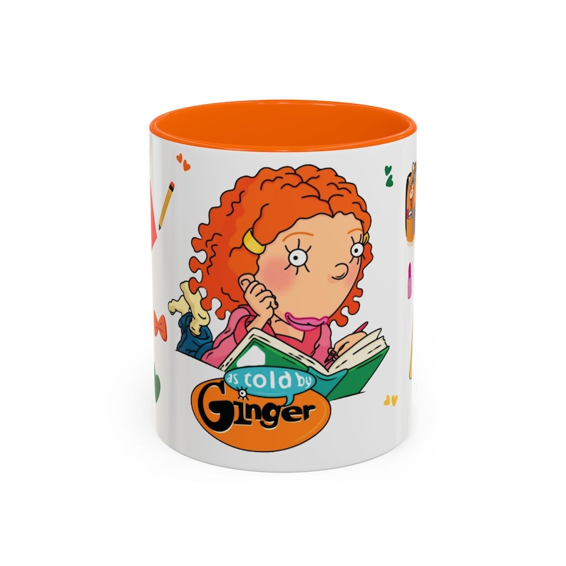 As Told By Ginger Coffee Mug | 11 oz & 15 oz Ceramic Cup | Cozy Coffee Cup | 90s Kids Gift | Nickelodeon Fan Gift | Nostalgic Coffee Mug image 2