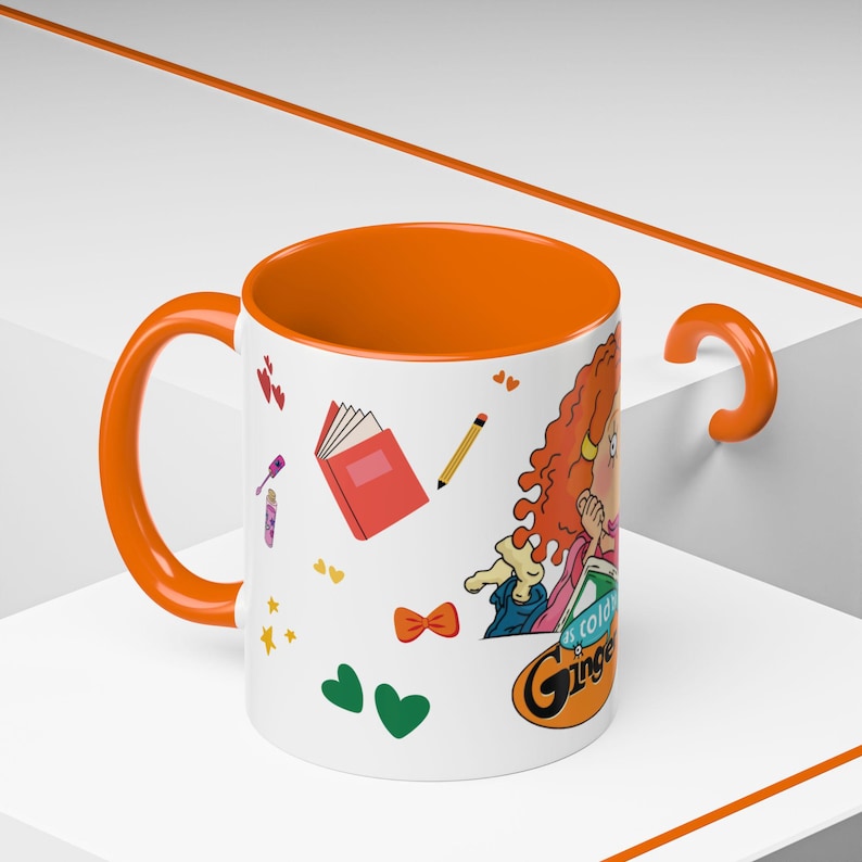 As Told By Ginger Coffee Mug | 11 oz & 15 oz Ceramic Cup | Cozy Coffee Cup | 90s Kids Gift | Nickelodeon Fan Gift | Nostalgic Coffee Mug image 3