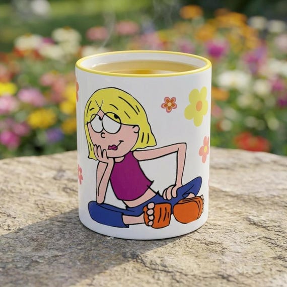 Y2K Nostalgia Coffee Mug | Retro Cartoon Inspired Mug | Lizzie McGuire 2000s Aesthetic Gift | Cute Nostalgic Coffee Cup | Millennial Gift
