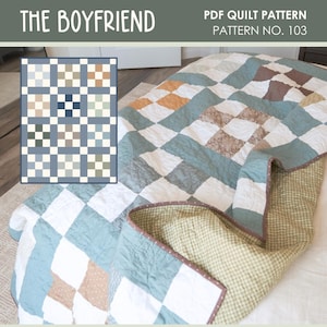The Boyfriend Quilt Pattern | Beginner-Friendly (PDF Download)