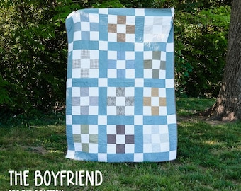The Boyfriend Quilt Pattern | Beginner-Friendly (PDF Download)