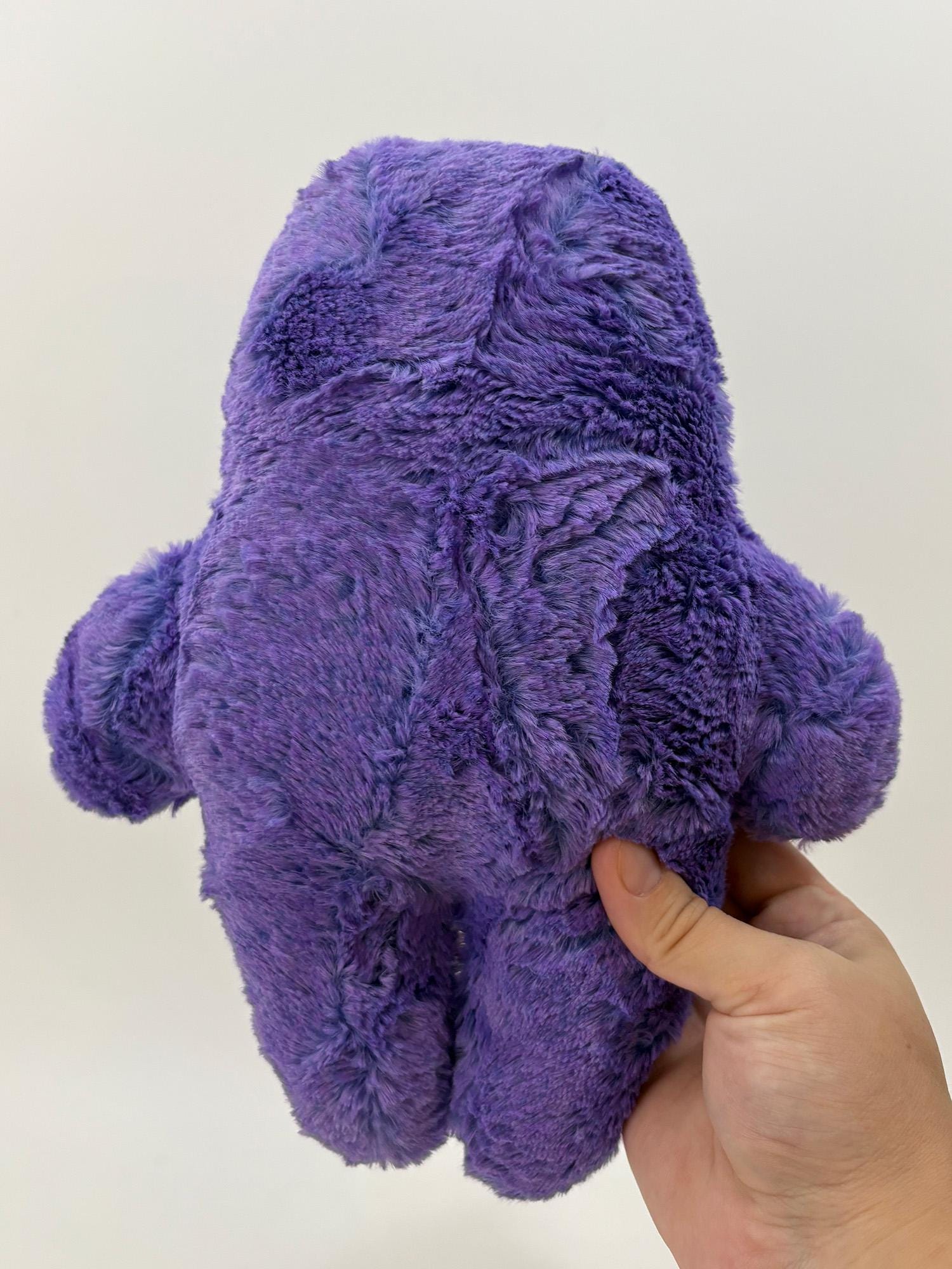 Purple Monster Plush Handmade Fuzzy Minky Stuffed Creature Weird