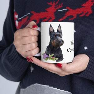 Scottish Terrier Mug, My Faithful Companion Coffee Cup, Adorable Scottie Dog Lover Gift, Pet Owner Gift, Animal Friendship, Cute Terrier Art