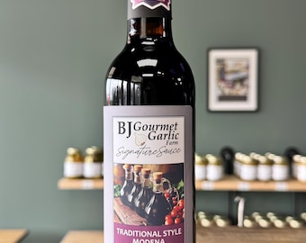 Traditional Modena Balsamic Vinegar Gourmet Dressing Half Wine Bottles Large 375ml Vegan Gluten Free All Natural