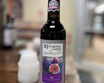 Fig Balsamic Vinegar Reduced Gourmet Dressing Half Wine Bottles Large 375ml Vegan Gluten Free All Natural