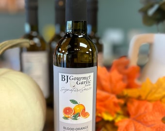 Blood Orange Extra Virgin Olive Oil, Gourmet Infused EVOO (375ml)