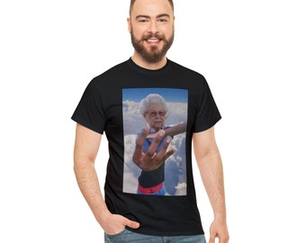 Cool oma unisex zwaar katoenen T-shirt