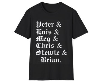 Family Guy Names Unisex Softstyle T-Shirt