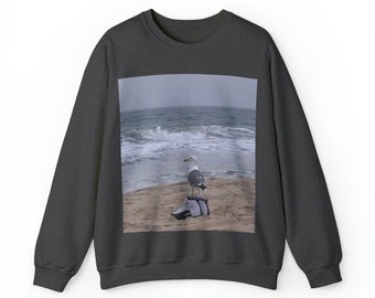 Seagull with Jordans grappig uniseks Heavy Blend™-sweater met ronde hals