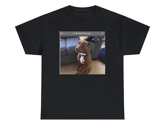 Dog Sitting Gay Funny Unisex Heavy Cotton Tee