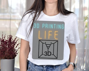 3D Printing T-Shirt | 3D Printer Gift, 3D Printer Owner, 3d Printing Gift, Print Lover Shirt, 3d Print Lover Gift, Unisex, funny shirt