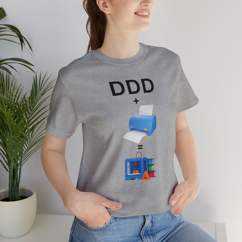 Funny 3d printing T-shirt, 3d printing shirt, 3d print lovers, 3d printer owners, 3d print gift, Unisex, Short Sleeve Tee, nerd shirt imagem 4