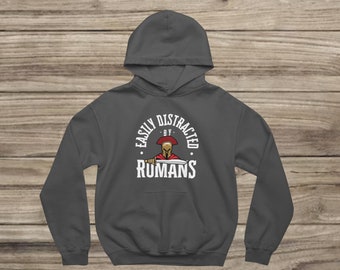 Easily Distracted by Romans Hoodie | Funny Roman Soldier Graphic Hoodie | Roman Empire