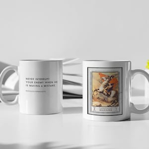 Napoleon Bonaparte Mug with Quote - Never interrupt your enemy when he is making a mistake. History Gift | History Lover | History Mug