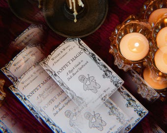 Grimorio de bolsillo Poppet Magic (PDF) + Tutorial de plegado / Guía de brujería para principiantes (Descargar) (Witchy and Wool Vol. 4)