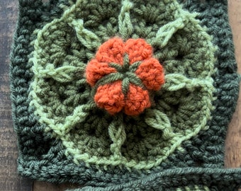 Pumpkin Patch Granny Square Pattern - PDF Instructions