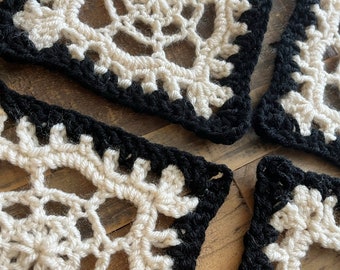 Cobweb Granny Square Magic Crochet Pattern - PDF Instructions