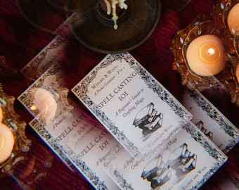 Grimorio de bolsillo (PDF) - Zine de hechizos 101 + Tutorial de plegado / Guía de brujería para principiantes (Witchy and Wool Vol. 1)