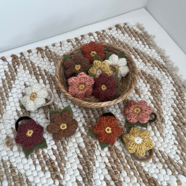 Flower Hair Ties