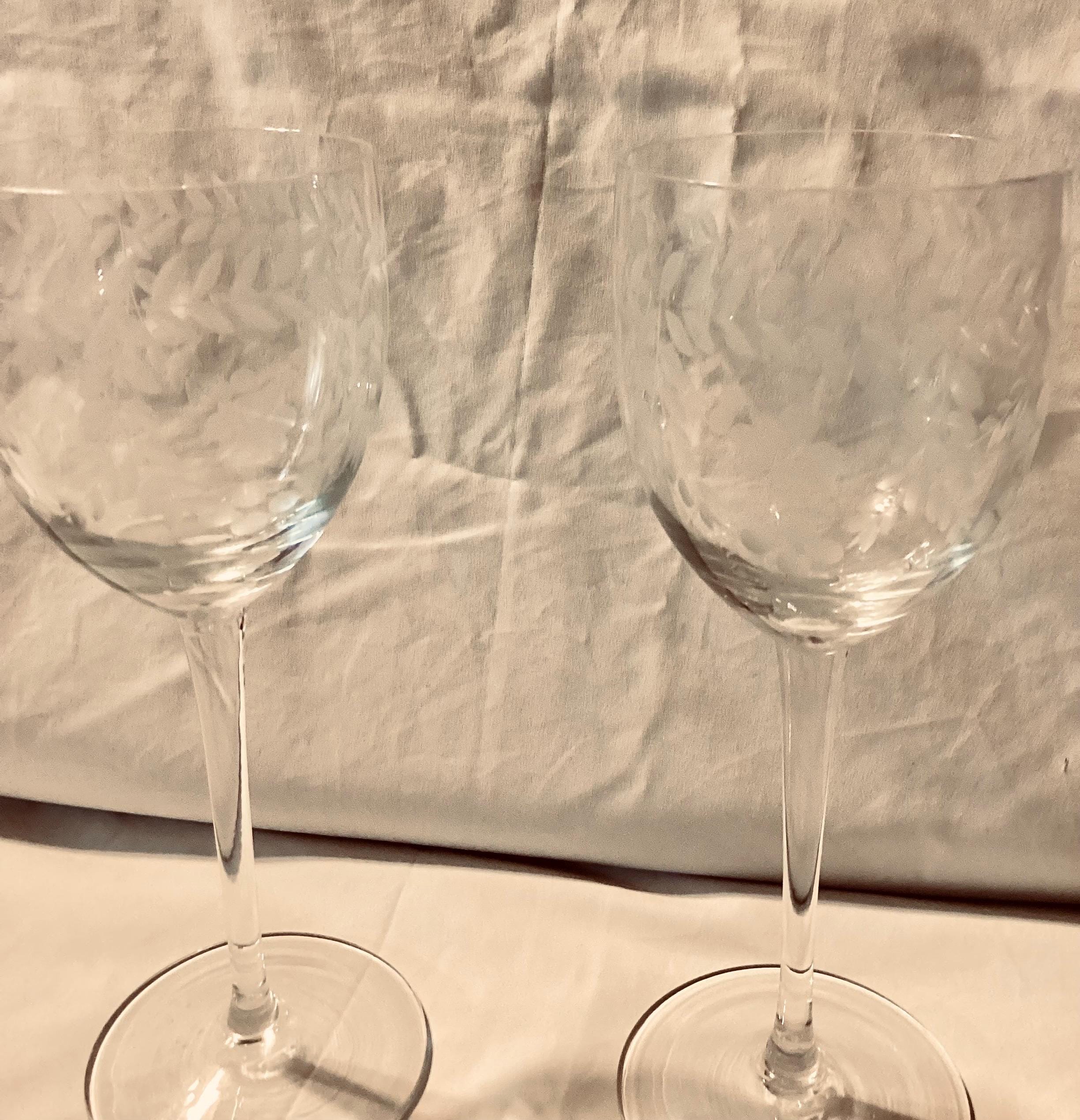 1950s German Crystal Wine Glasses - Etsy