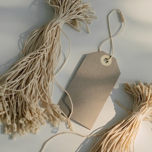 50 Étiquettes Cadeaux En Forme De Cœur - Carton Blanc, Ficelle Kraft, Pour Mariage, Anniversaire, DIY