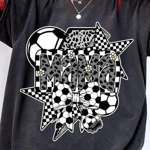 Preppy Soccer Svg, Soccer Png, Soccer Coquette Png, Soccer Mama Png, Game Day Svg, Checkered Soccer Png, Soccer Brushstroke Svg Gift Mama