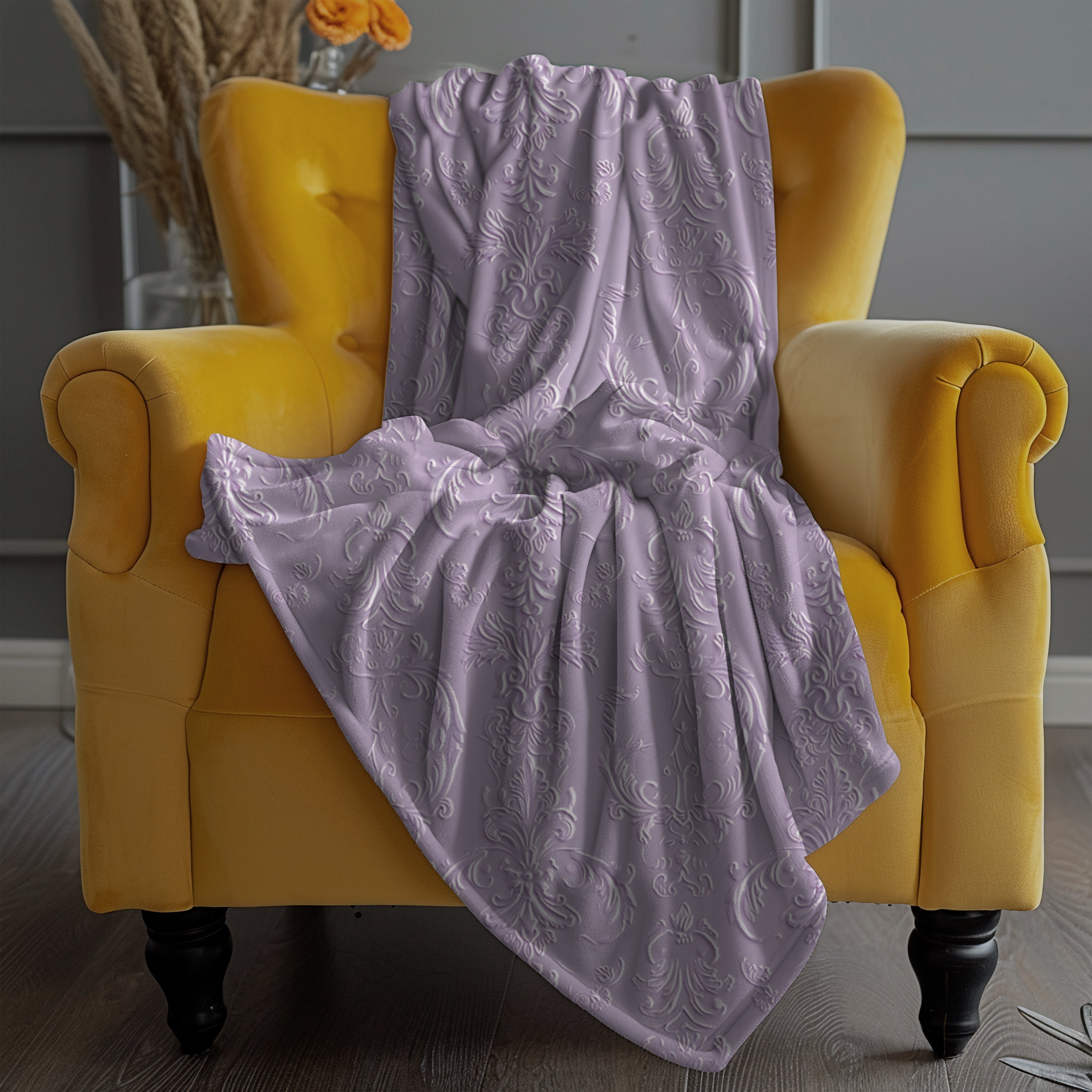 Lilac/Coconut Flower Cozy Blanket